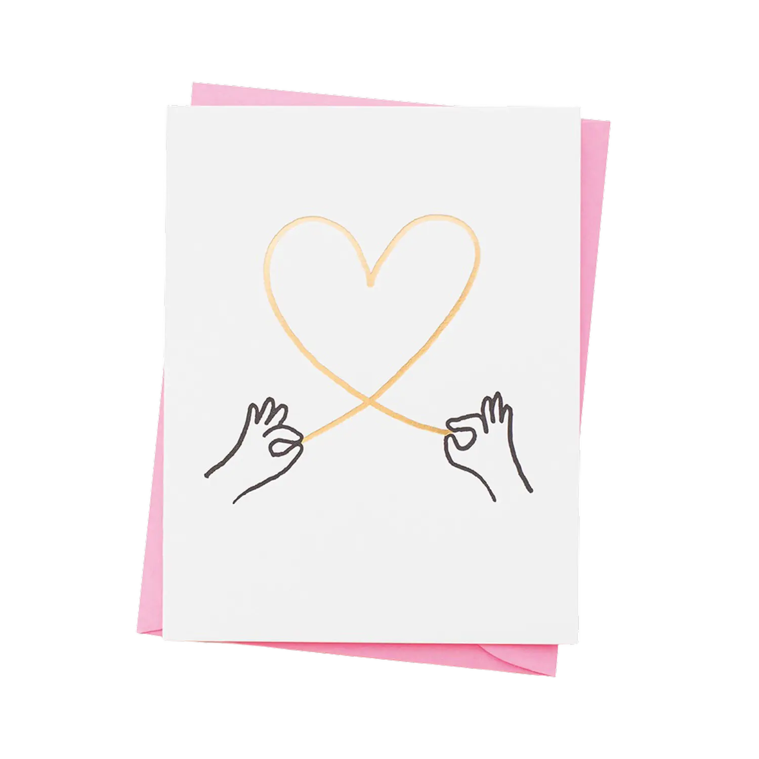 - Grußkarte – Heartstring Hands - mit Kuvert