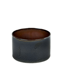 ANITA LE GRELLE - SERAX - ANITA LE GRELLE –  Becher Zylinder Niedrig, Dark Blue/Rust - D7,5 x H7,5 CM