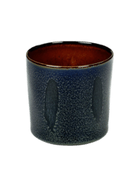 ANITA LE GRELLE - SERAX - ANITA LE GRELLE –  Becher Zylinder Hoch, Dark Blue/Rust - D7,5 x H7,5 CM