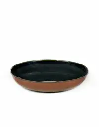 ANITA LE GRELLE - SERAX - ANITA LE GRELLE – Pasta Teller Small, Dark Blue/Rust - D17,5 x H3 CM