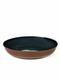 ANITA LE GRELLE - SERAX - ANITA LE GRELLE – Pasta Teller Medium, Dark Blue/Rust - D21 x H4 CM