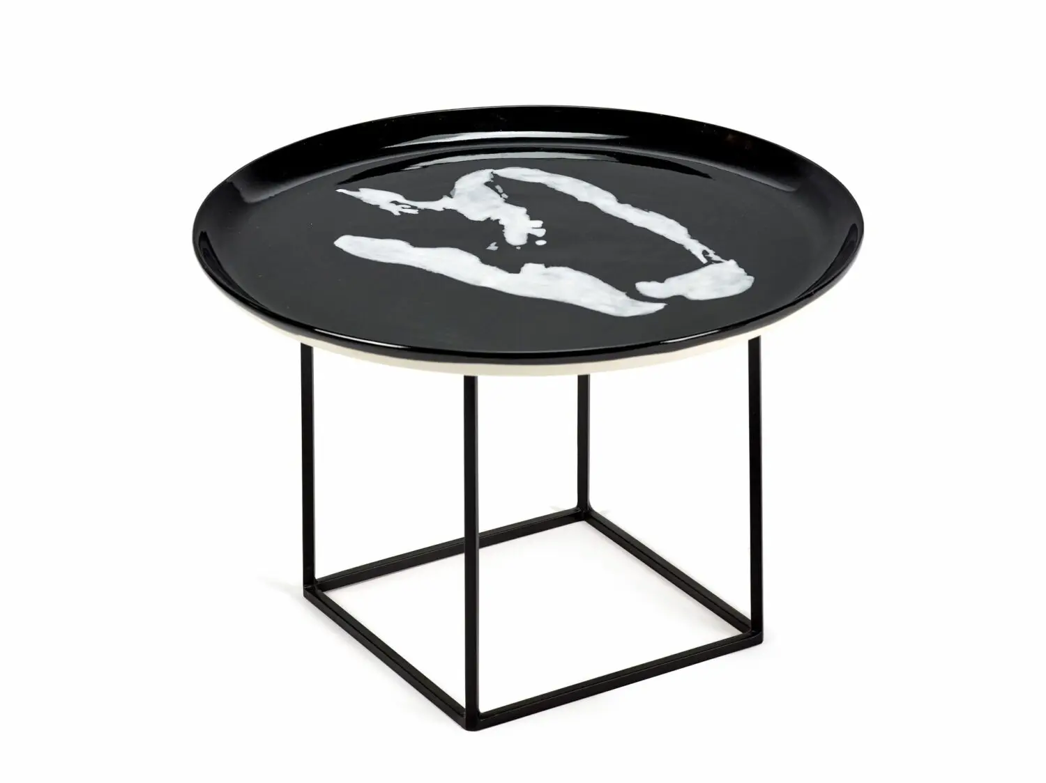 SERAX-OTTOLENGHI - OTTOLENGHI – FEAST Servierteller – Black + Pepper White - ø 35 x H2 CM