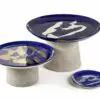 SERAX-OTTOLENGHI - OTTOLENGHI – FEAST Servierteller – Lapis Lazuli + Pepper Gold - ø 35 x H2 CM