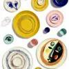 SERAX-OTTOLENGHI - OTTOLENGHI – FEAST Tapas Teller S – Black - 4er SET ø 7.5 x H3 CM