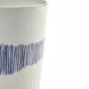 SERAX-OTTOLENGHI - OTTOLENGHI – Tea Cups 33 cl – White + Swirl Stripes Blue - 4er Set ø 8 x H10 CM