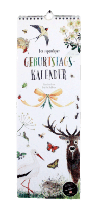 BRIGITTE BALDRIAN - Geburtstagskalender - mit Naturillustrationen