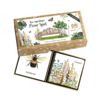 BRIGITTE BALDRIAN - Memo-Spiel “Im Naturgarten” - 24 handgemalte Kartenpaare