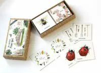 BRIGITTE BALDRIAN - Memo-Spiel “Im Naturgarten” - 24 handgemalte Kartenpaare