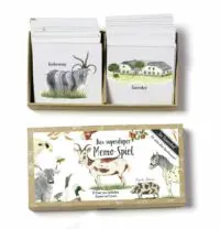 BRIGITTE BALDRIAN - Memo-Spiel “Am Bauernhof” - 24 handgemalte Kartenpaare