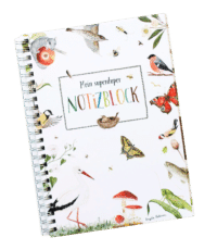 BRIGITTE BALDRIAN - Notizblock - mit Naturillustrationen