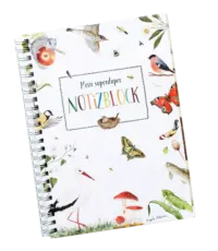 BRIGITTE BALDRIAN - Notizblock - mit Naturillustrationen