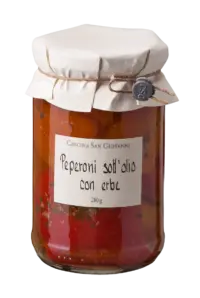 Cascina San Giovanni - Cascina San Giovanni – Gemüsepaprika mit Kräutern in Olivenöl - Peperoni sott´olio con erbe