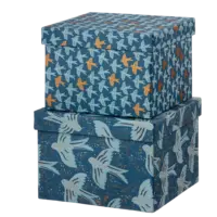 BUNGALOW - Geschenkboxen Matis Midnight – M - 2er Set