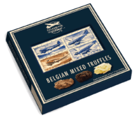 STARBROOK AIRLINES - Belgische Trüffelmischung - Auswahl von Zartbitter-, Milch-, und Praliné Schokoladentrüffel