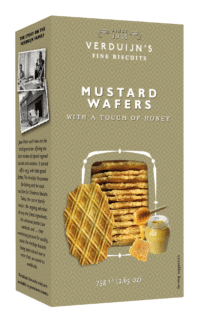 VERDUIJN'S - Honey & Mustard Wafers - Holländische Käsewaffeln mit Honig und Senf