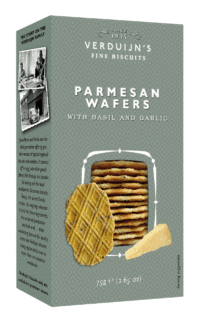 VERDUIJN'S - Parmesan Wafers - Holländische Waffeln mit Parmesan und Basilikum