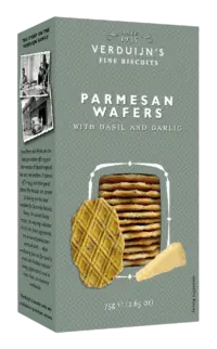 VERDUIJN'S - Parmesan Wafers - Holländische Waffeln mit Parmesan und Basilikum