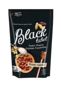 BLACK LABEL - Honey roasted Peanuts - In Honig geröstete Erdnüsse