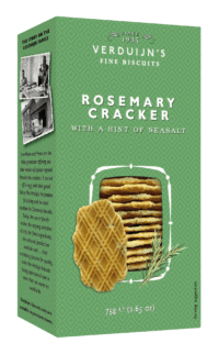 VERDUIJN'S - Rosemary & Seasalt Crackers - Holländische Waffeln mit Rosmarin und Meersalz