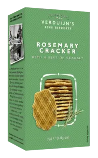 VERDUIJN'S - Rosemary & Seasalt Crackers - Holländische Waffeln mit Rosmarin und Meersalz