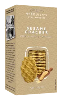 VERDUIJN'S - Sesame & Seasalt Crackers - Holländische Waffeln mit Sesam und Meersalz