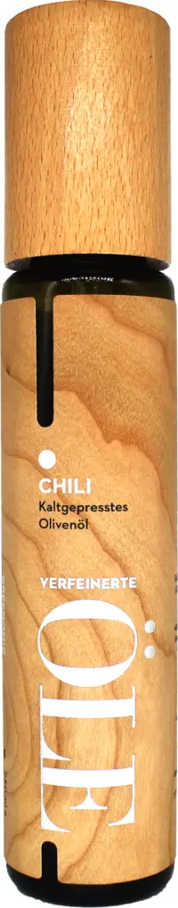 GREENOMIC - Greenomic Natives Olivenöl extra mit CHILI – WOOD DESIGN - kaltgepresst aus Griechenland
