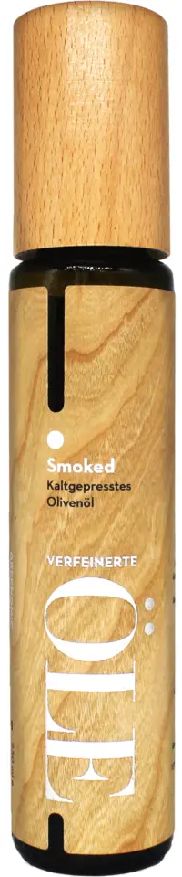 GREENOMIC - Greenomic – Natives Olivenöl extra SMOKED – WOOD DESIGN - kaltgepresst aus Griechenland