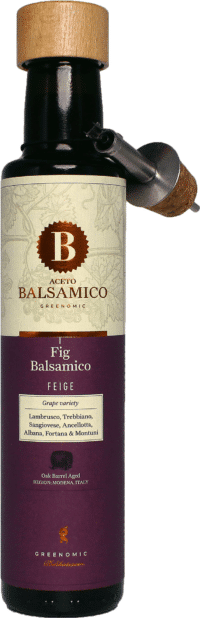 GREENOMIC - Greenomic – Aceto Balsamico mit Feige + Ausgießer - Balsamico-Essig in Premium-Qualität aus Italien