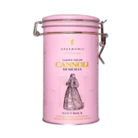 GREENOMIC - Cannoli mit zarter Nocciola-Cremefüllung – Dose - Cannoli di Sicilia 
NOCCIOLA