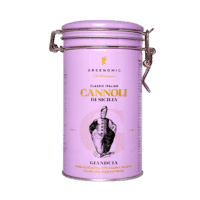 GREENOMIC - Cannoli mit zarter Gianduia-Cremefüllung – Dose - Cannoli di Sicilia 
GIANDUIA