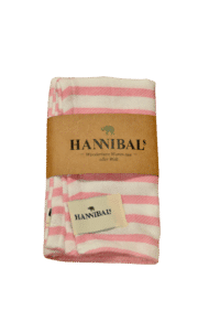 HANNIBALs - HANNIBALs Geschirrtuch – Rosa gestreift - 100% Baumwolle
