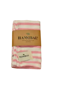 HANNIBALs - HANNIBALs Geschirrtuch – Rosa gestreift - 100% Baumwolle