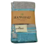 HANNIBALs - HANNIBALs Geschirrtuch – Schwarz/Aquablau - 100% Baumwolle