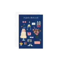 LEO LA DOUCE - Grußkarte – Blaue Hochzeit - mit Kuvert