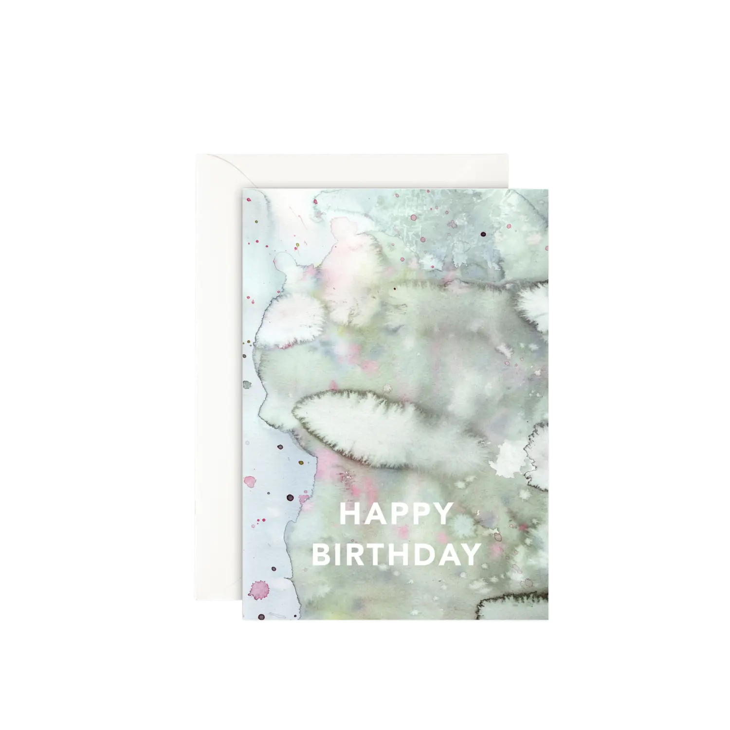 LEO LA DOUCE - Grußkarte – Happy Birthday-Waterclouds - mit Kuvert