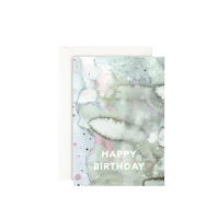 LEO LA DOUCE - Grußkarte – Happy Birthday-Waterclouds - mit Kuvert