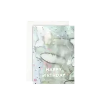 LEO LA DOUCE - Grußkarte – Happy Birthday-Waterclouds - mit Kuvert