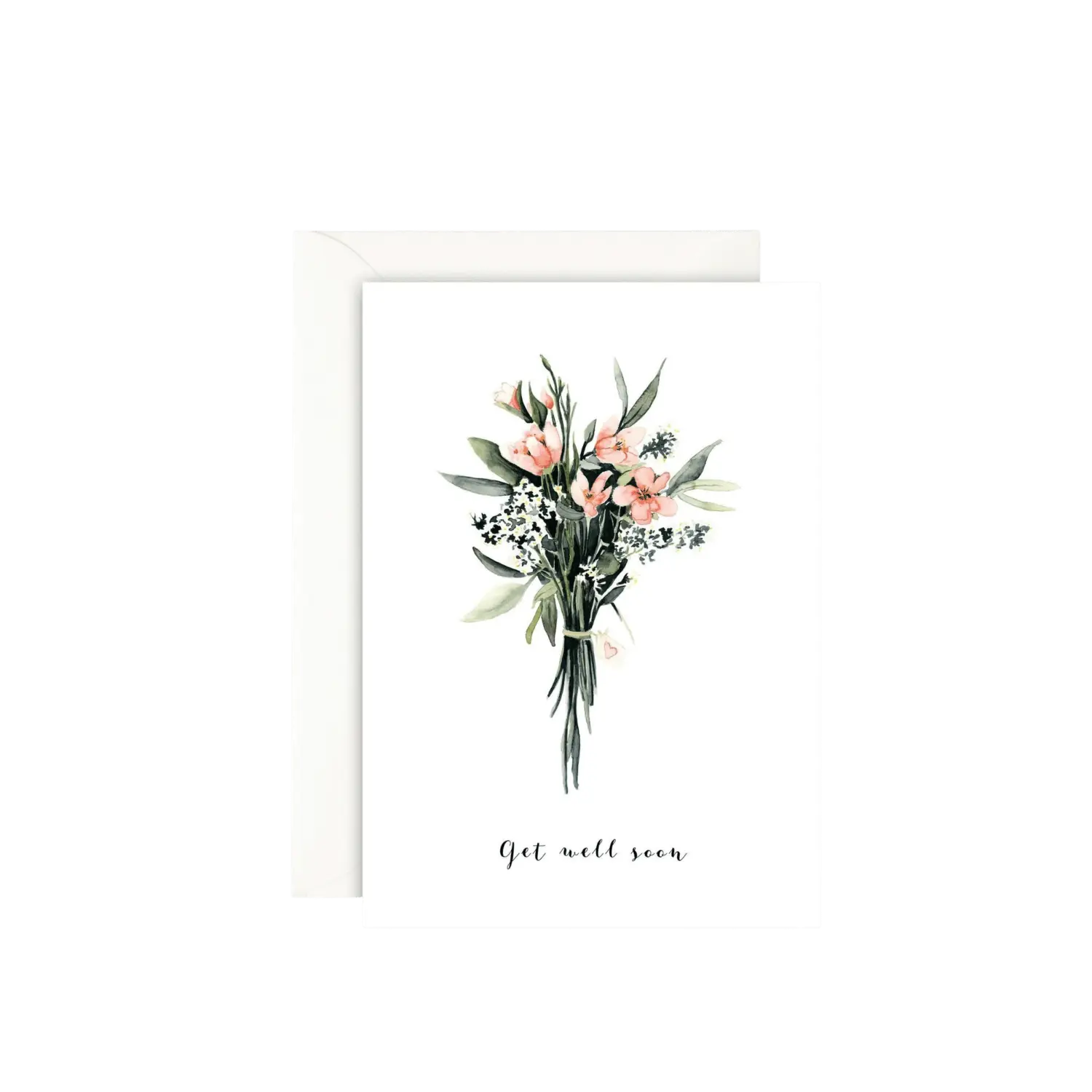 LEO LA DOUCE - Grußkarte – Get well soon – Flower Bouquet - mit Kuvert