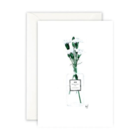 LEO LA DOUCE - Grußkarte – Flacon Vase - mit Kuvert