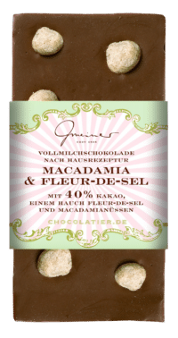 Gmeiner - Gmeiner Schokolade – Macadamia & Fleur-de-Sel - mit 40% Kakao