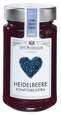 L.W.C. Michelsen - Heidelbeere Konfiture -extra- - Feinster Manufaktur Fruchtaufstrich