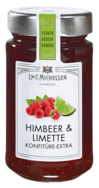 L.W.C. Michelsen - Himbeer & Limette Konfiture -extra- - Feinster Manufaktur Fruchtaufstrich