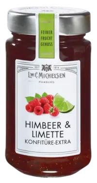 L.W.C. Michelsen - Himbeer & Limette Konfiture -extra- - Feinster Manufaktur Fruchtaufstrich