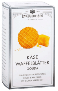 L.W.C. Michelsen - Käse-Waffelblätter Gouda - Hauchdünn und extra fein mit würzigem Gouda-Käse gebacken