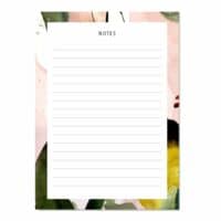 LEO LA DOUCE - Notizblock – Floral Colours – Notes - 50 Blatt - liniert