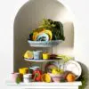 SERAX-OTTOLENGHI - OTTOLENGHI – FEAST Teller Hoher Rand – Sunny Yellow + Swirl Dots Black - 2er SET ø 22 x H4 CM