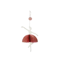 BUNGALOW - Ballerina – Rosa - Weihnachtsbaumanhänger aus Papier