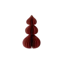 BUNGALOW - Papier Weihnachtsbaum – Bordeaux - Small, Höhe 20 cm