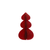 BUNGALOW - Papier Weihnachtsbaum – Rot - Small, Höhe 20 cm