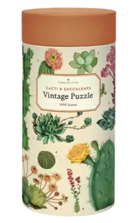 - Kakteen & Sukkulenten – Vintage Puzzle - 1000 Teile